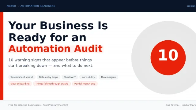 10 Symptoms Your Business Is Ready for an Automation Readiness Audit